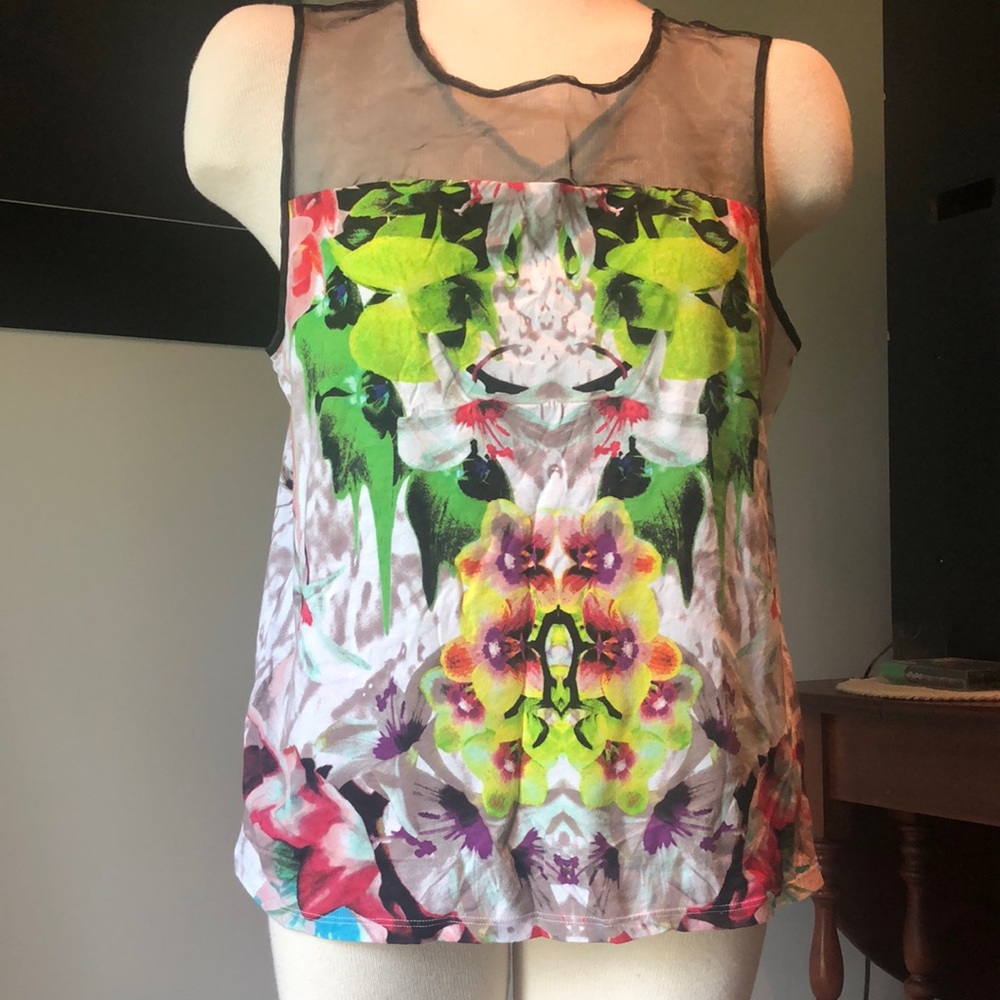 Prabal Gurung Multicolor Floral Tank Top